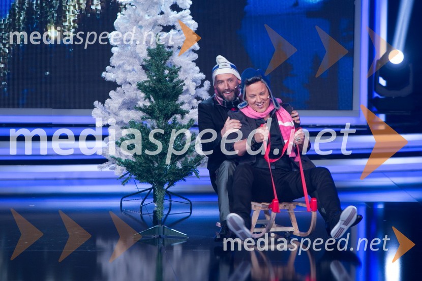  Peter Poles, voditelj;  Rok Golob, glasbenikSlovenija ima talent 2014, prva polfinalna oddaja