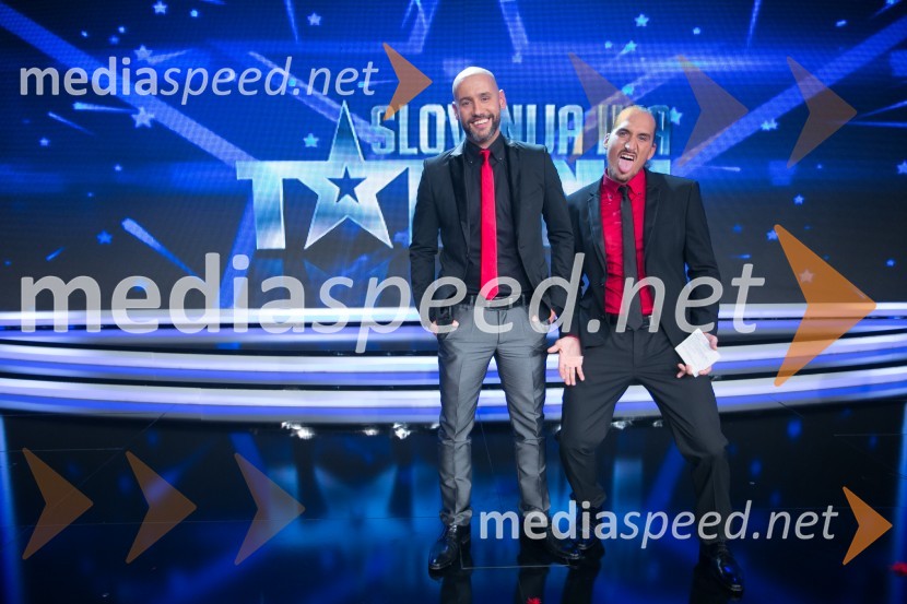  Peter Poles, voditelj;  Vid  Valič, voditeljSlovenija ima talent 2014, prva polfinalna oddaja