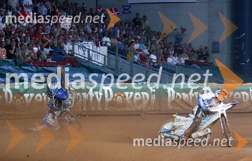 Padec Mateja ŽagarjaSPEEDWAY GRAND PRIX, VN Danske 2007, padec Mateja Žagarja