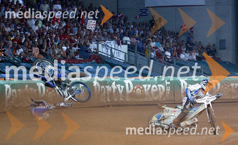 Padec Mateja ŽagarjaSPEEDWAY GRAND PRIX, VN Danske 2007, padec Mateja Žagarja
