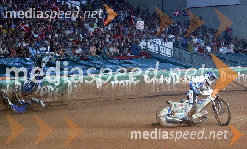 Padec Mateja ŽagarjaSPEEDWAY GRAND PRIX, VN Danske 2007, padec Mateja Žagarja