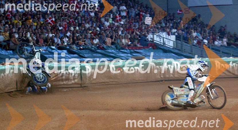 Padec Mateja ŽagarjaSPEEDWAY GRAND PRIX, VN Danske 2007, padec Mateja Žagarja