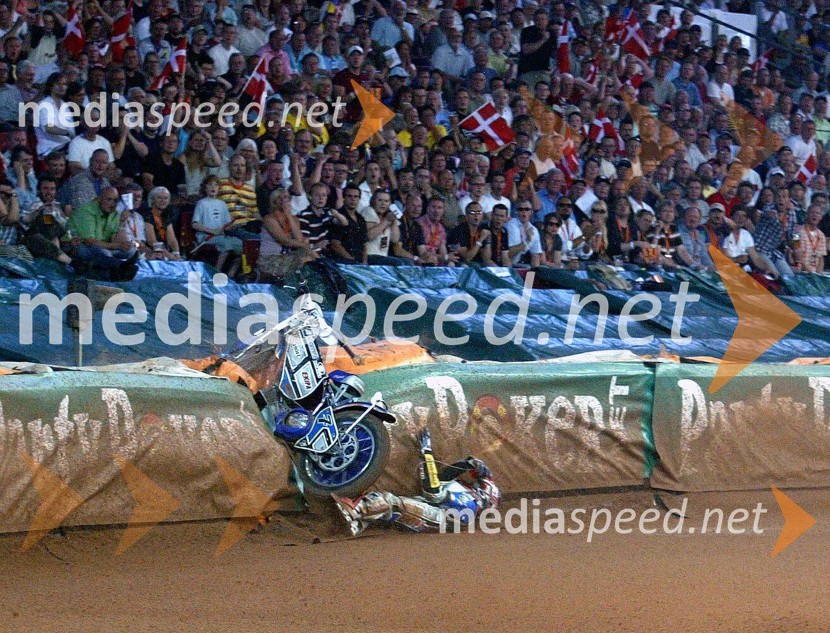 Padec Mateja ŽagarjaSPEEDWAY GRAND PRIX, VN Danske 2007, padec Mateja Žagarja