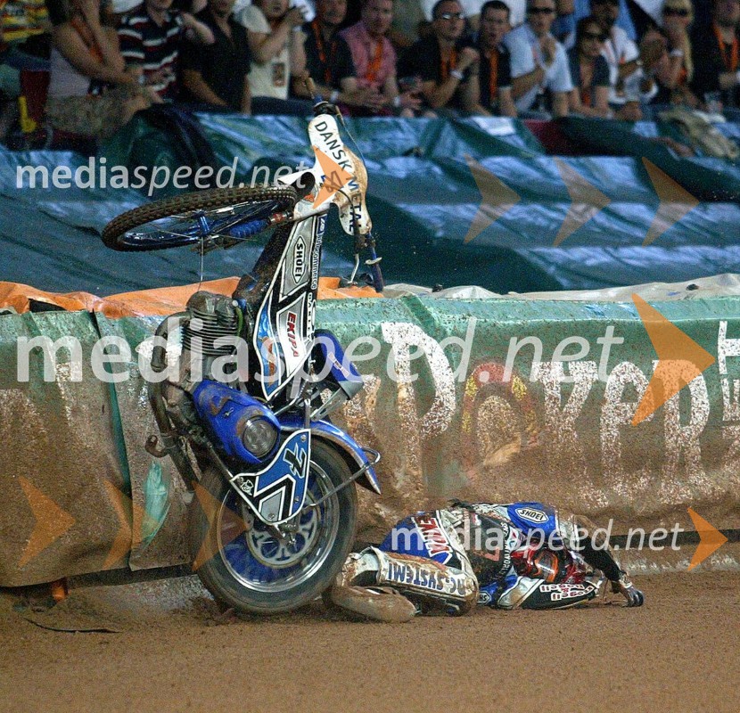 Padec Mateja ŽagarjaSPEEDWAY GRAND PRIX, VN Danske 2007, padec Mateja Žagarja