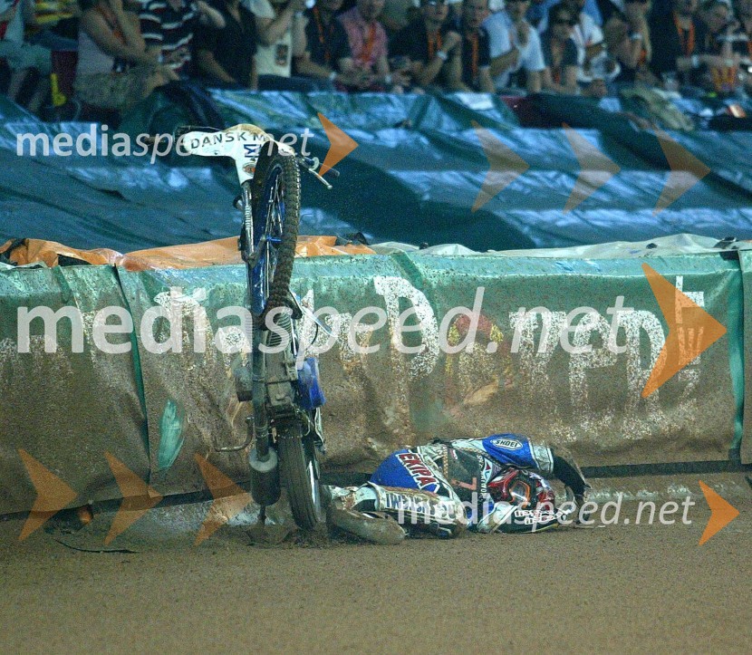 Padec Mateja ŽagarjaSPEEDWAY GRAND PRIX, VN Danske 2007, padec Mateja Žagarja