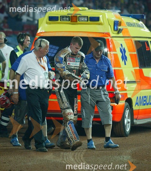 Padec Mateja ŽagarjaSPEEDWAY GRAND PRIX, VN Danske 2007, padec Mateja Žagarja