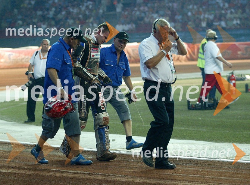 Padec Mateja ŽagarjaSPEEDWAY GRAND PRIX, VN Danske 2007, padec Mateja Žagarja
