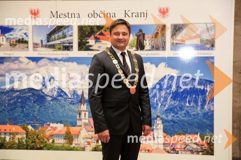  Boštjan Trilar, župan občine KranjMestna občina Kranj, ustanovna seja Mestnega sveta