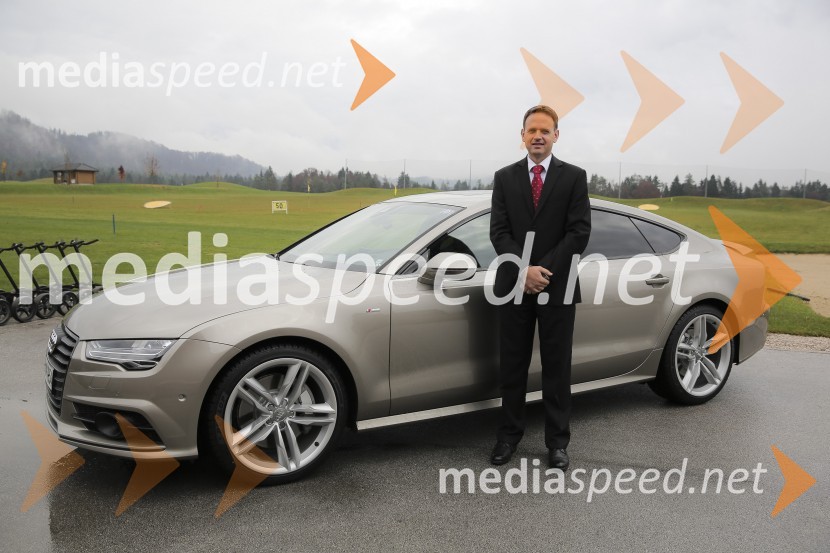  Franci Bolta, direktor znamke Audi pri podjetju Porsche Slovenija d.o.o.Audi A7, slovenska predstavitev