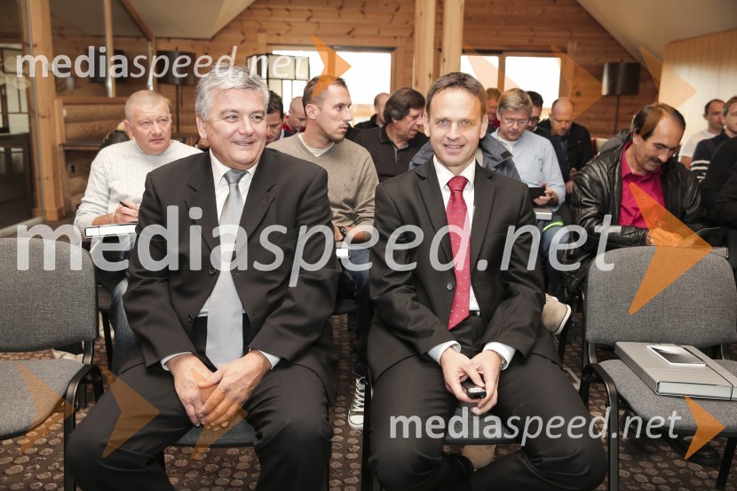  Tone Golob,  področni vodja znamke Audi;  Franci Bolta, direktor znamke Audi pri podjetju Porsche Slovenija d.o.o.Audi A7, slovenska predstavitev