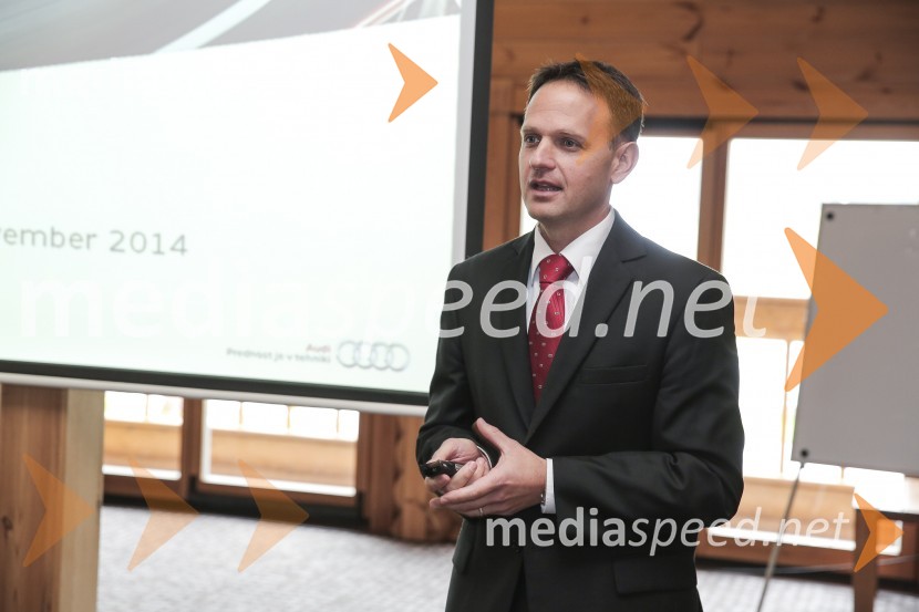  Franci Bolta, direktor znamke Audi pri podjetju Porsche Slovenija d.o.o.Audi A7, slovenska predstavitev
