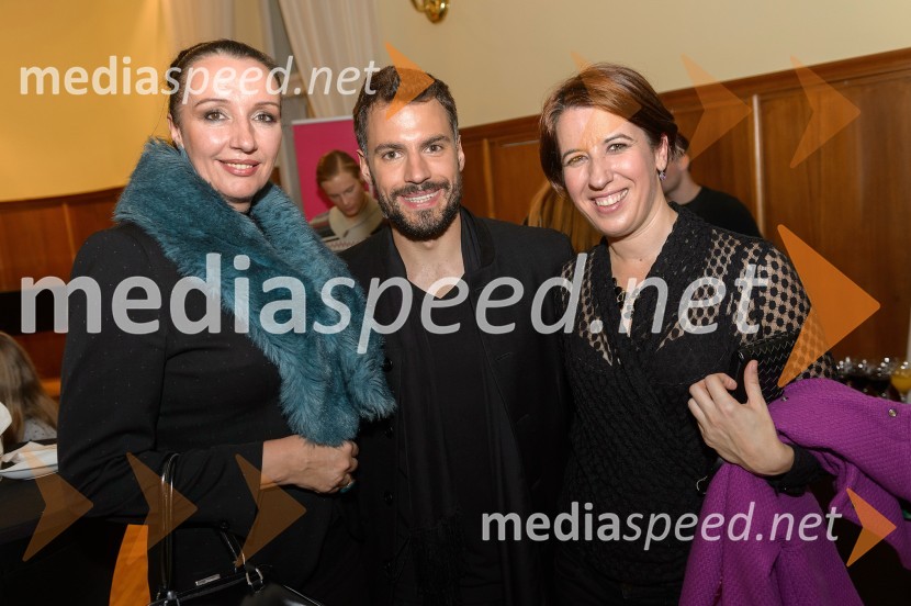  Tanja Zajc, vodja programskih projektov, urednica, RTV Slovenija;  David Urankar, televizijski voditelj, maneken;  Monika Klinar, Časnik Finance, d.o.o.Poslovna moda by Trendi, modno-glasbeni dogodek