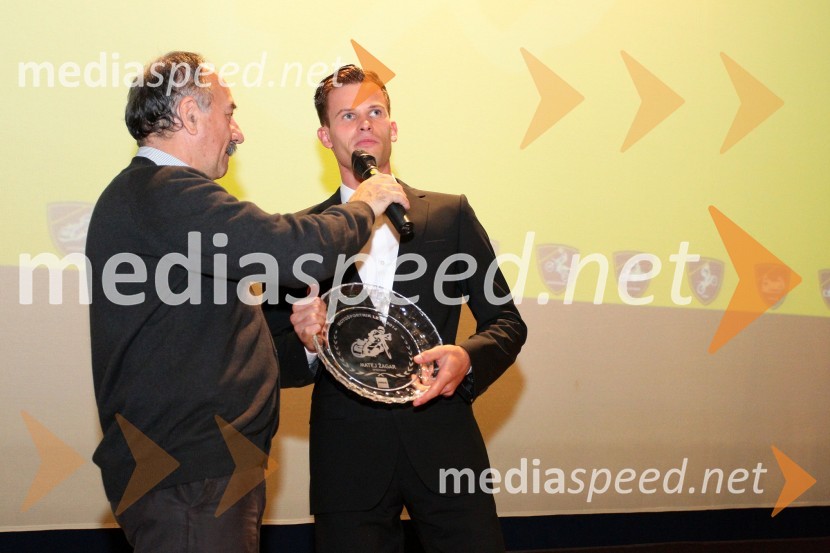  Marjan Fortin;  Matej Žagar, speedwayist (AMTK Ljubljana)Podelitev nagrad državnim prvakom AMZS
