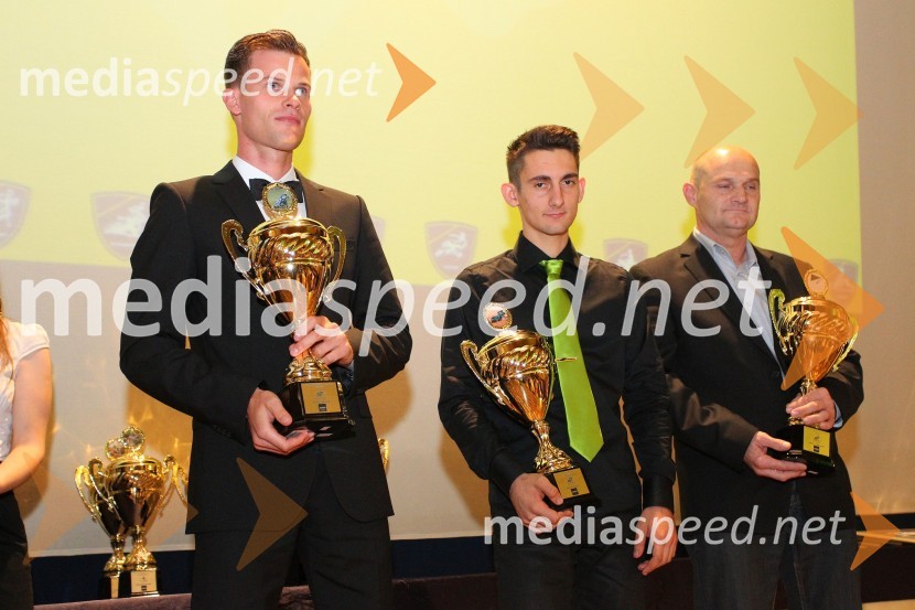  Matej Žagar, speedwayist (AMTK Ljubljana);  Žiga Kovačič, speedwayist (AMD Krško);  Franci Kalin, selektor slovenske speedway reprezentancePodelitev nagrad državnim prvakom AMZS