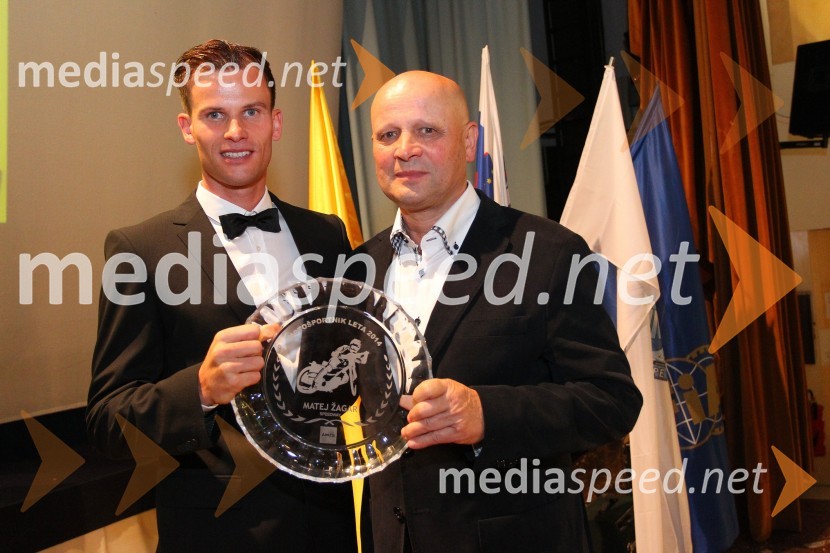  Matej Žagar, speedwayist (AMTK Ljubljana);  Franc ŽagarPodelitev nagrad državnim prvakom AMZS