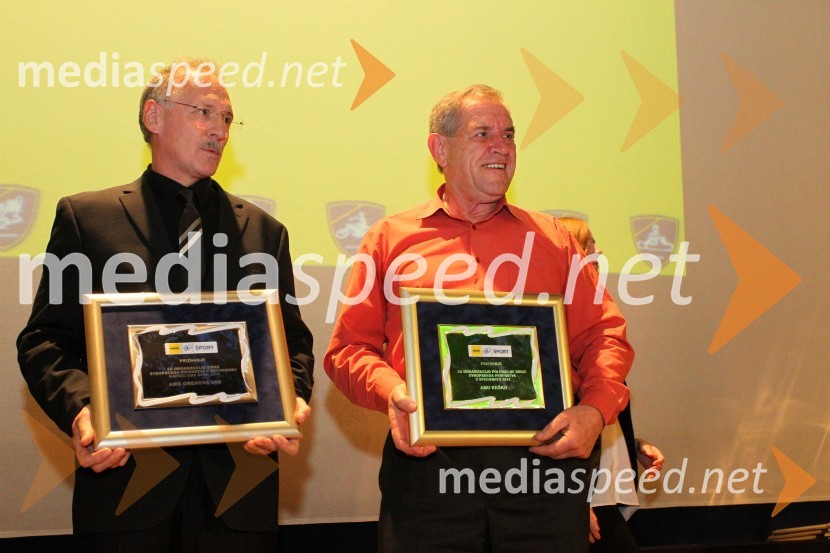  Silvin Vesenjak, predsednik AMD Orehova vas;  Milan Praznik, AMD KrškoPodelitev nagrad državnim prvakom AMZS