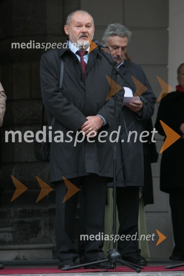  Rado Stojanovič, organizator, Martinovanje v LjubljaniZnani Slovenci martinovali v Ljubljani