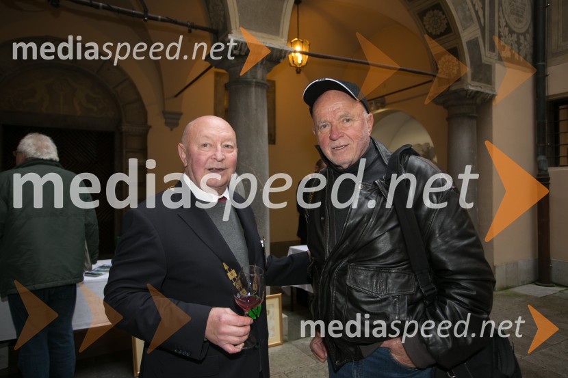  Franc Jankovič;  Joco Žnidaršič, fotografZnani Slovenci martinovali v Ljubljani