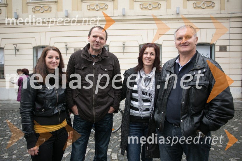  Katja Erzetič;  Valter Zaletel;  Jožica Zaletel;  Edbin Erzetič, ČargaZnani Slovenci martinovali v Ljubljani