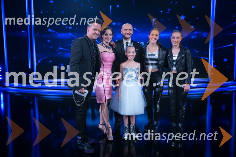  Rok Golob, glasbenik;  Ana Klašnja, balerina;  Branko Čakarmiš,  programski direktor Pro Plusa;  Alenka Vozlič;  Laura Višnar;  Maša Štucin, plesalkaSlovenija ima talent 2014, druga polfinalna oddaja