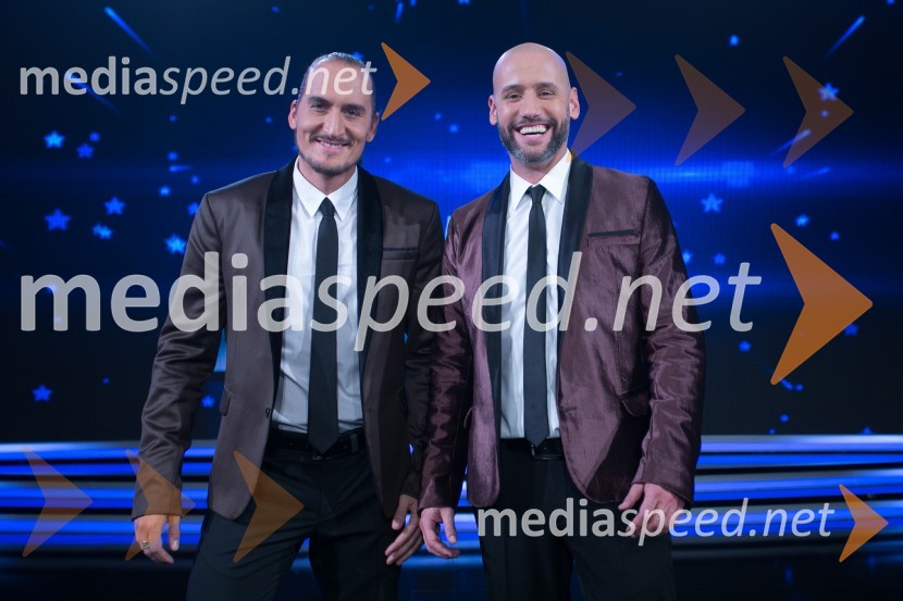  Vid  Valič, voditelj;  Peter Poles, voditeljSlovenija ima talent 2014, druga polfinalna oddaja