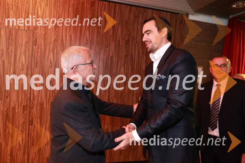 dr. Peter  Čeferin, pravnik, pisatelj;  Vojislav Kovač,  častni konzul Črne Gore v SlovenijiMoje zgodbe, predstavitev knjige Petra Čeferina