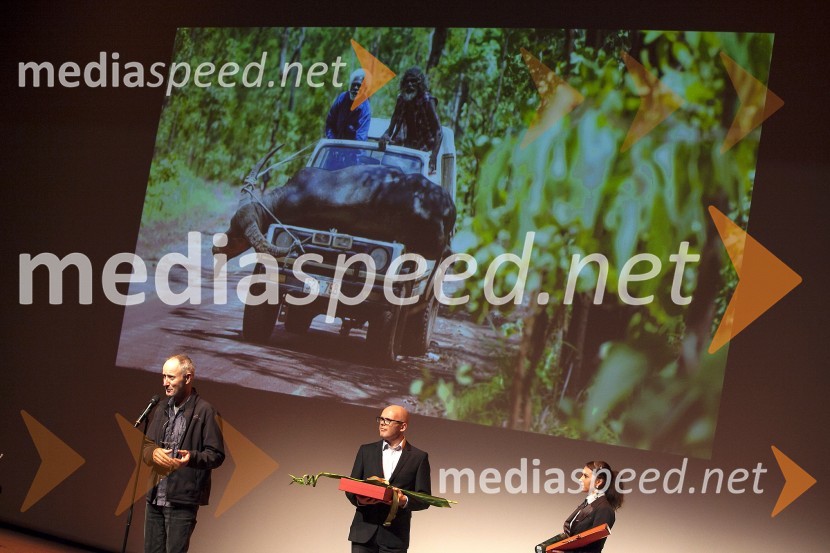  Rolf De Heer, režiser;  Simon Popek, direktor, festival LIFFe25. mednarodni filmski festival Liffe, zaključek