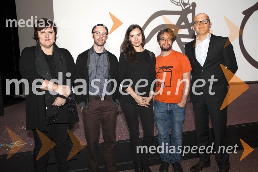  Uršula Cetinski, direktorica, Cankarjev dom;  Joel Potrykus, režiser;  Ulrike Putzer, režiserka;  Severin Fiala, režiser;  Simon Popek, direktor, festival LIFFe25. mednarodni filmski festival Liffe, zaključek
