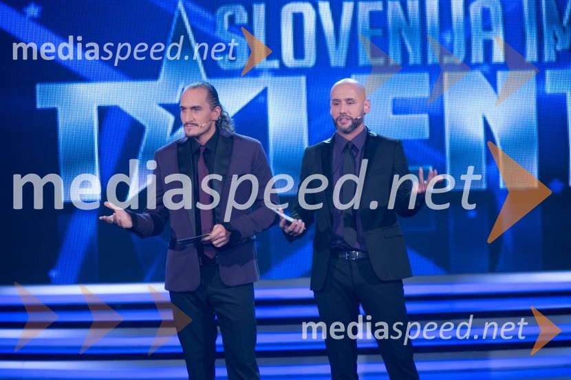  Vid  Valič, voditelj;  Peter Poles, voditeljSlovenija ima talent 2014, tretja polfinalna oddaja