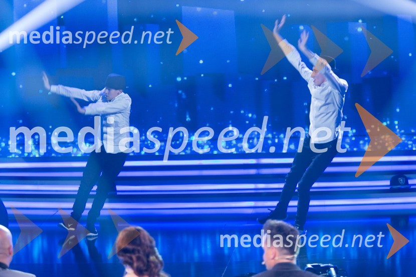  Bor Prokofjev, plesalec;  Andraž ProkofjevSlovenija ima talent 2014, tretja polfinalna oddaja