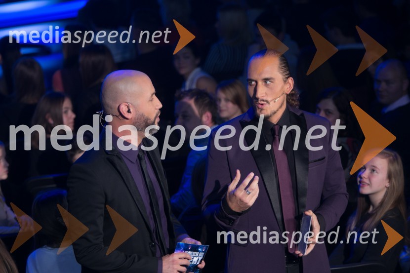  Peter Poles, voditelj;  Vid  Valič, voditeljSlovenija ima talent 2014, tretja polfinalna oddaja