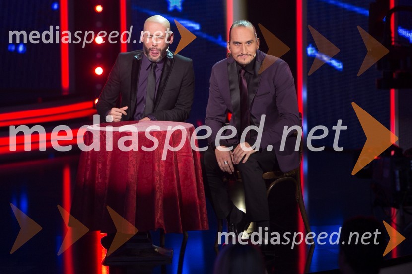  Peter Poles, voditelj;  Vid  Valič, voditeljSlovenija ima talent 2014, tretja polfinalna oddaja