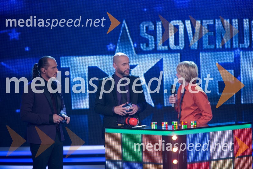  Vid  Valič, voditelj;  Peter Poles, voditelj;  Staš ZupancSlovenija ima talent 2014, tretja polfinalna oddaja