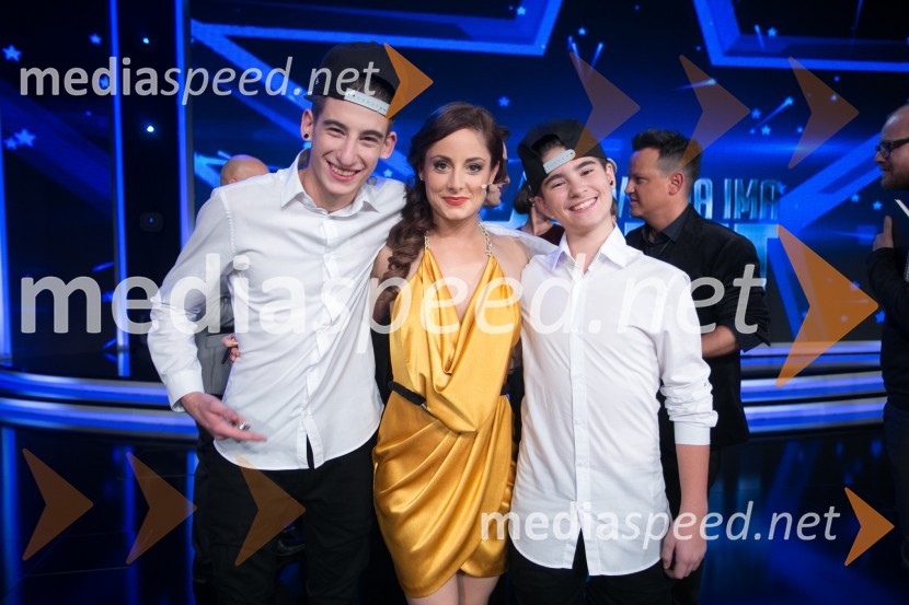  Andraž Prokofjev;  Ana Klašnja, balerina;  Bor Prokofjev, plesalecSlovenija ima talent 2014, tretja polfinalna oddaja