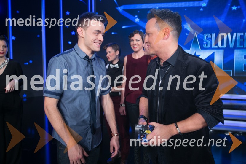  Erik Mihelič;  Rok Golob, glasbenikSlovenija ima talent 2014, tretja polfinalna oddaja