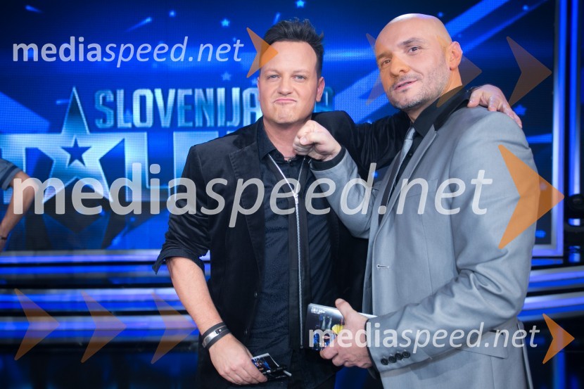  Rok Golob, glasbenik;  Branko Čakarmiš,  programski direktor Pro PlusaSlovenija ima talent 2014, tretja polfinalna oddaja