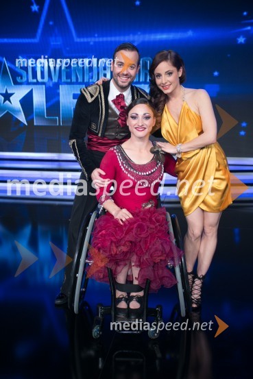  Klemen  Pirman, plesalec;  Barbara  Šamperl, plesalka;  Ana Klašnja, balerinaSlovenija ima talent 2014, tretja polfinalna oddaja