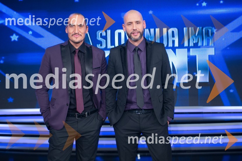  Vid  Valič, voditelj;  Peter Poles, voditeljSlovenija ima talent 2014, tretja polfinalna oddaja