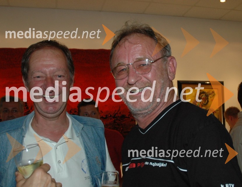 ... in Marjan Jerman, novinar TV SlovenijaZabava ob 35. letnici Vala 202