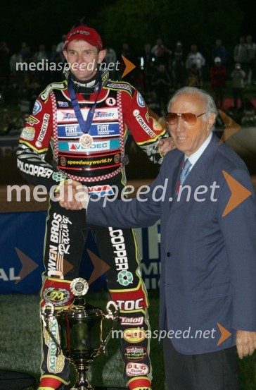 Leigh Adams, Avstralija in Francesco Zerbi, predsednik FIMSPEEDWAY, Speedway Grand Prix - VN Italije 2005 dirka