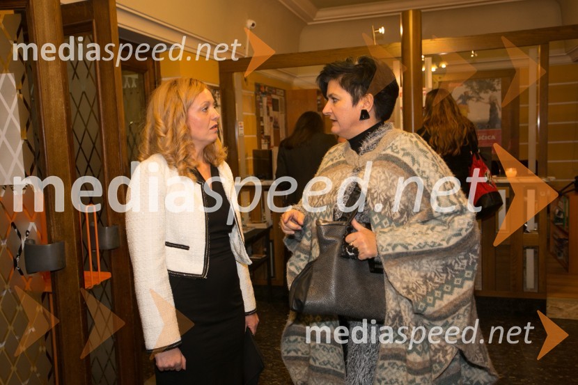 mag. Tina Kosi, upravnica SLG Celje;  Mojca Jan Zoran, gledališka kritičarka, predsednica Žirije za podelitev Borštnikovega prstanaVorkšop na Moljera, premiera SLG Celje