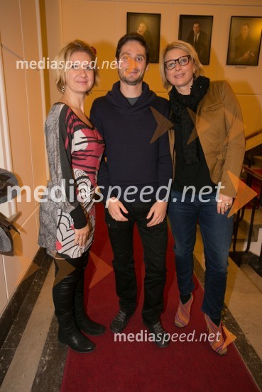  Vesna Pernarčič, igralka;  Rok Bizjak, kondicijski trener;  Tatjana Doma, dramaturginja SLG CeljeVorkšop na Moljera, premiera SLG Celje