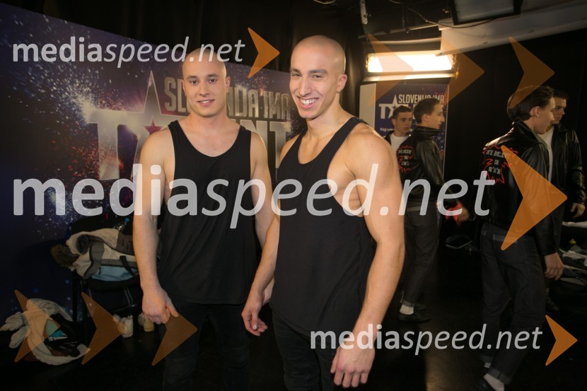  Blaž Slanič;  Filip KržišnikSlovenija ima talent 2014, četrta polfinalna oddaja
