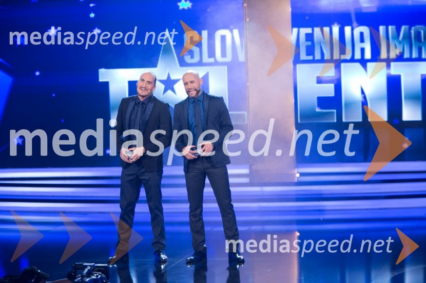  Vid  Valič, voditelj;  Peter Poles, voditeljSlovenija ima talent 2014, četrta polfinalna oddaja