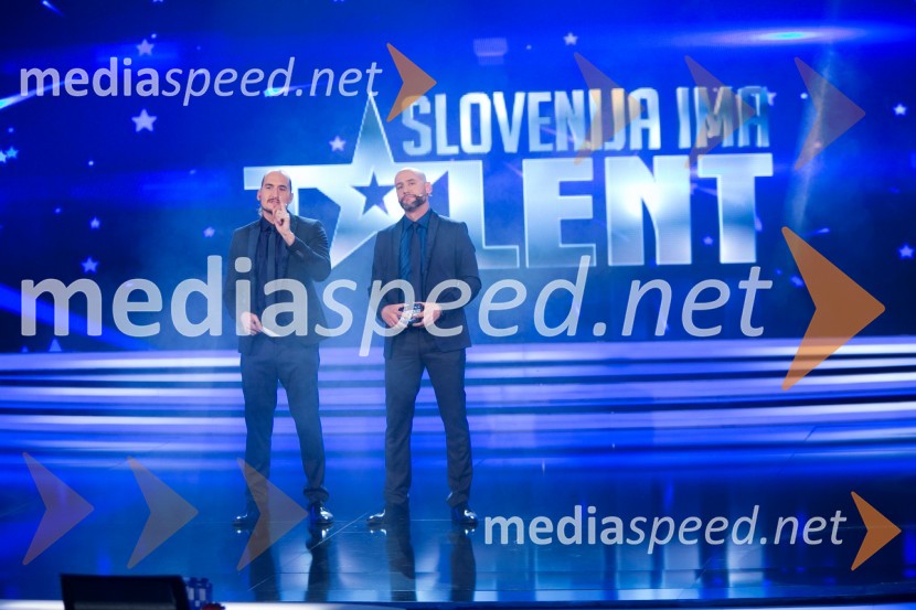  Vid  Valič, voditelj;  Peter Poles, voditeljSlovenija ima talent 2014, četrta polfinalna oddaja