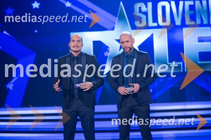  Vid  Valič, voditelj;  Peter Poles, voditeljSlovenija ima talent 2014, četrta polfinalna oddaja