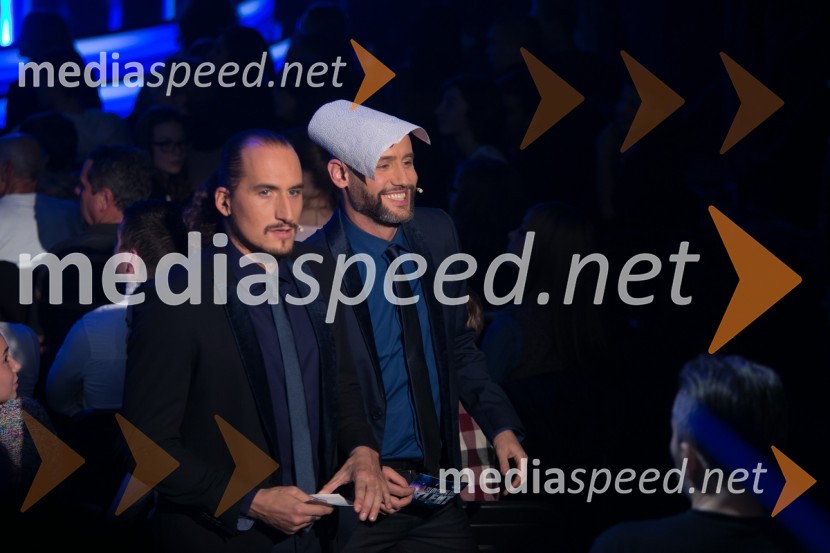  Vid  Valič, voditelj;  Peter Poles, voditeljSlovenija ima talent 2014, četrta polfinalna oddaja