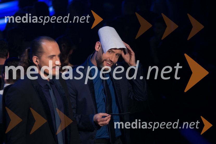  Vid  Valič, voditelj;  Peter Poles, voditeljSlovenija ima talent 2014, četrta polfinalna oddaja