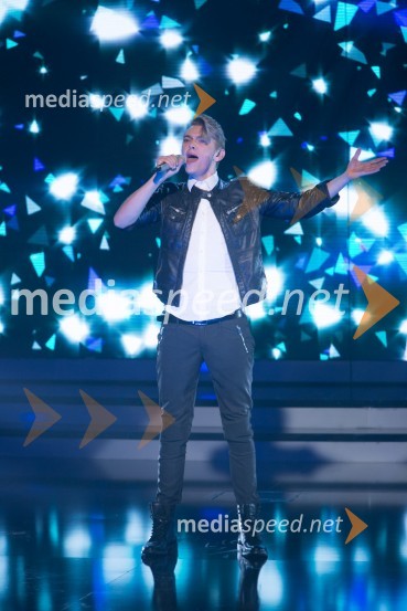  Matej Hribernik, Blue ManSlovenija ima talent 2014, četrta polfinalna oddaja