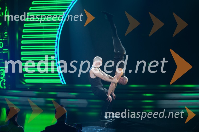  Blaž Slanič;  Filip KržišnikSlovenija ima talent 2014, četrta polfinalna oddaja